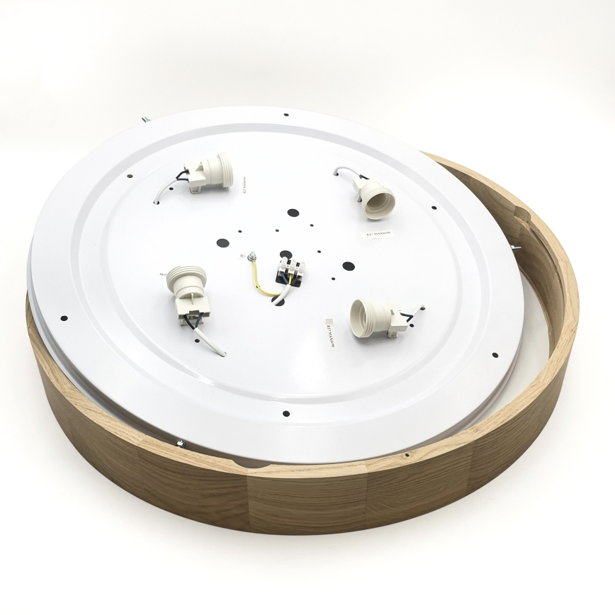 Brilagi - LED-Deckenleuchte CARVALHO 4xE27/60W/230V Eiche Ø 57,5 cm