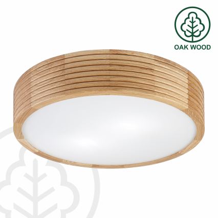 Brilagi - LED-Deckenleuchte CARVALHO MODERN 2xE27/60W/230V Ø 37,5 cm Eiche