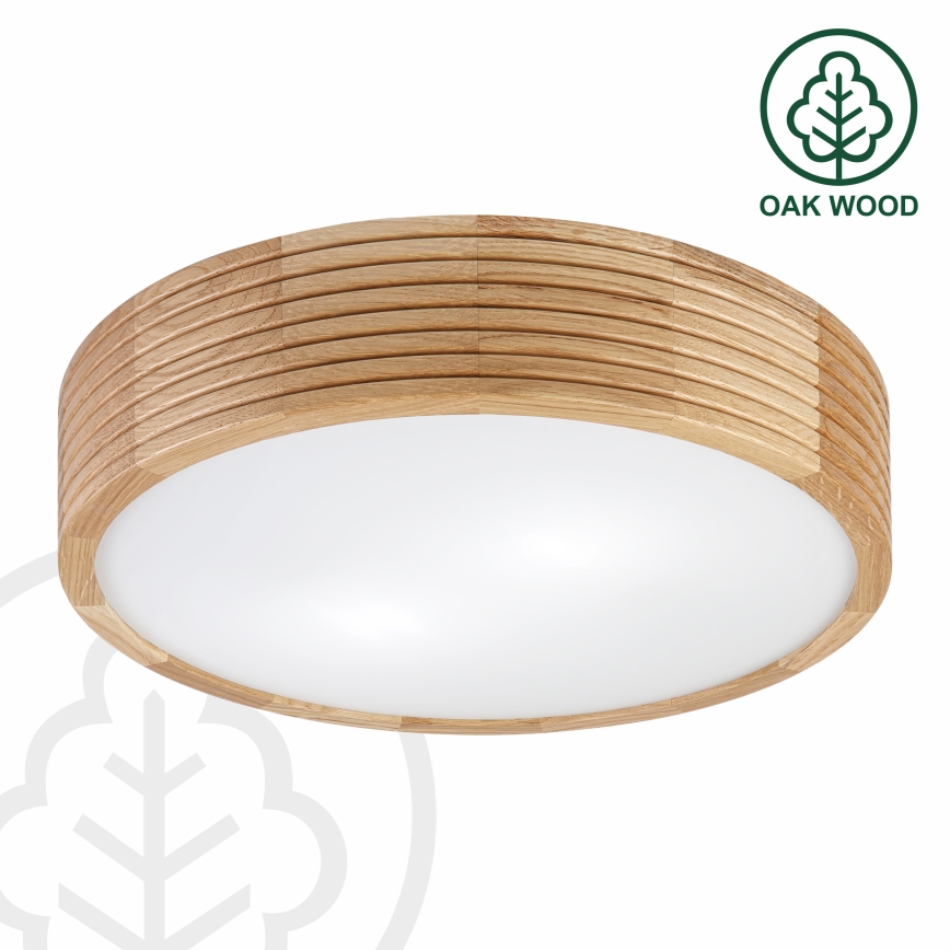 Brilagi - LED-Deckenleuchte CARVALHO MODERN 2xE27/60W/230V Ø 37,5 cm Eiche