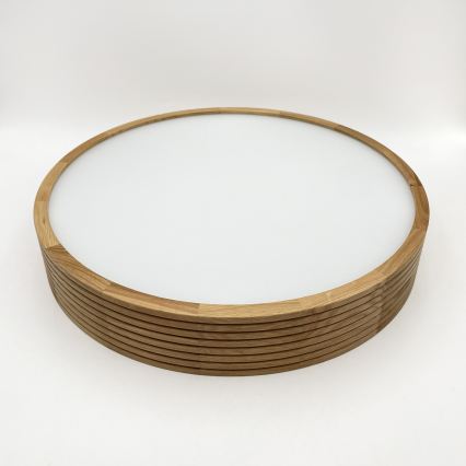 Brilagi - LED-Deckenleuchte CARVALHO MODERN SLIM 3xE27/60W/230V Ø 47,5 cm Eiche