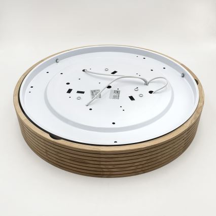 Brilagi - LED-Deckenleuchte CARVALHO MODERN SLIM 3xE27/60W/230V Ø 47,5 cm Eiche