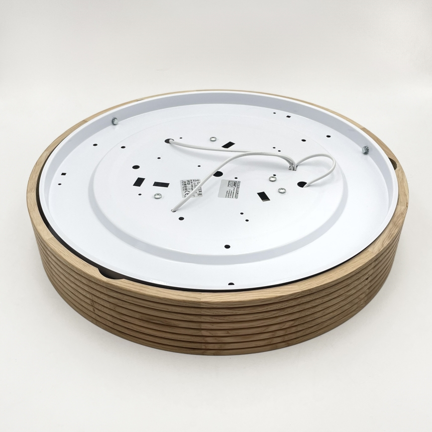 Brilagi - LED-Deckenleuchte CARVALHO MODERN SLIM 3xE27/60W/230V Ø 47,5 cm Eiche