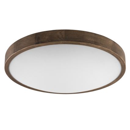 Brilagi - LED-Deckenleuchte CARVALHO SLIM 3x E27/15W/230V Eiche/Nussbaum Ø 47 cm