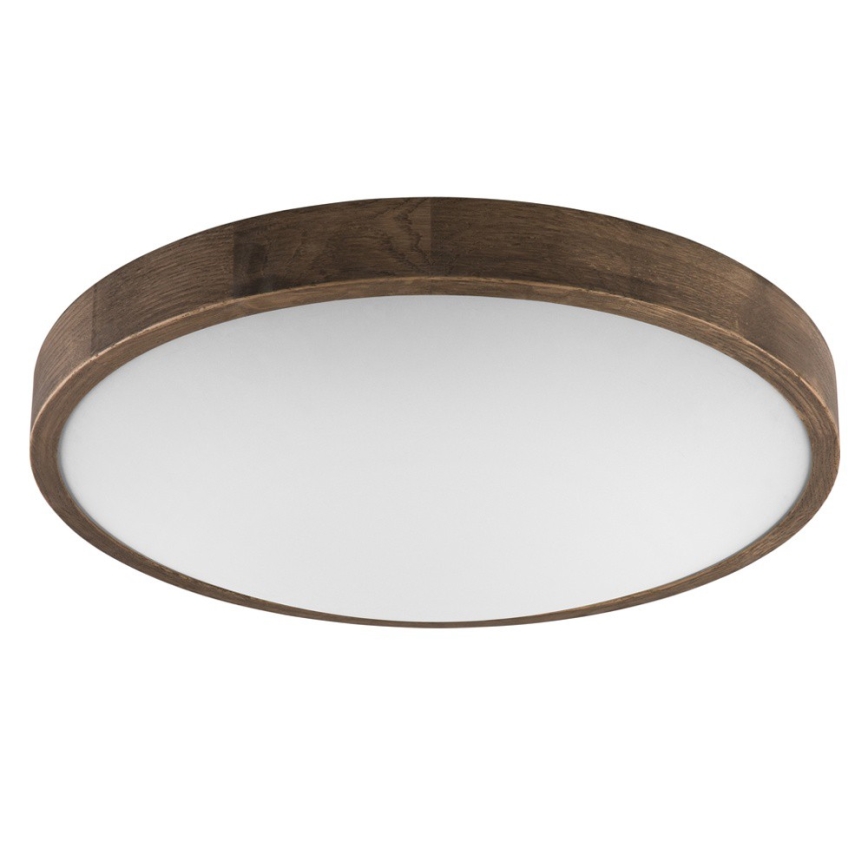 Brilagi - LED-Deckenleuchte CARVALHO SLIM 3x E27/15W/230V Eiche/Nussbaum Ø 47 cm