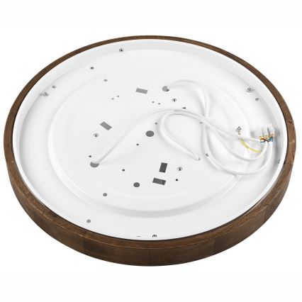 Brilagi - LED-Deckenleuchte CARVALHO SLIM 3x E27/15W/230V Eiche/Nussbaum Ø 47 cm