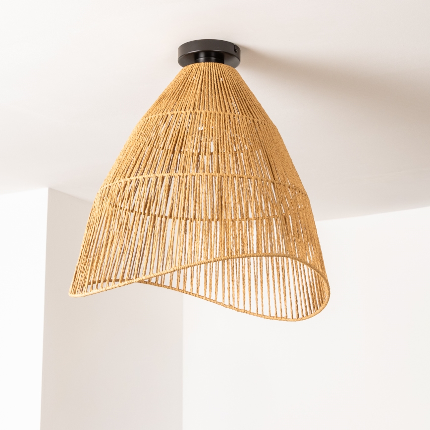 Brilagi - LED-Deckenleuchte CERIA BOHO 1xE27/40W/230V Ø 70 cm braun