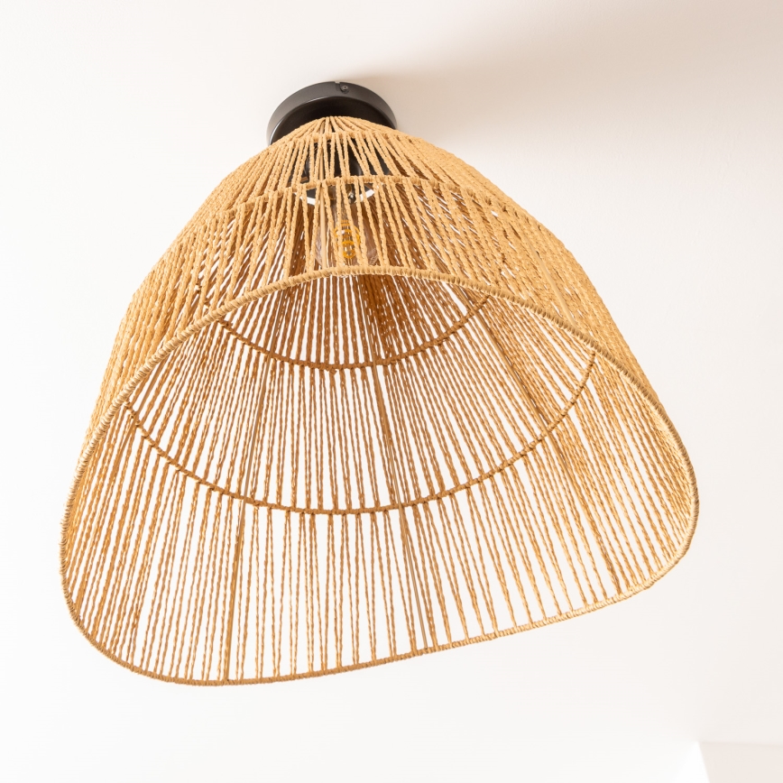 Brilagi - LED-Deckenleuchte CERIA BOHO 1xE27/40W/230V Ø 70 cm braun