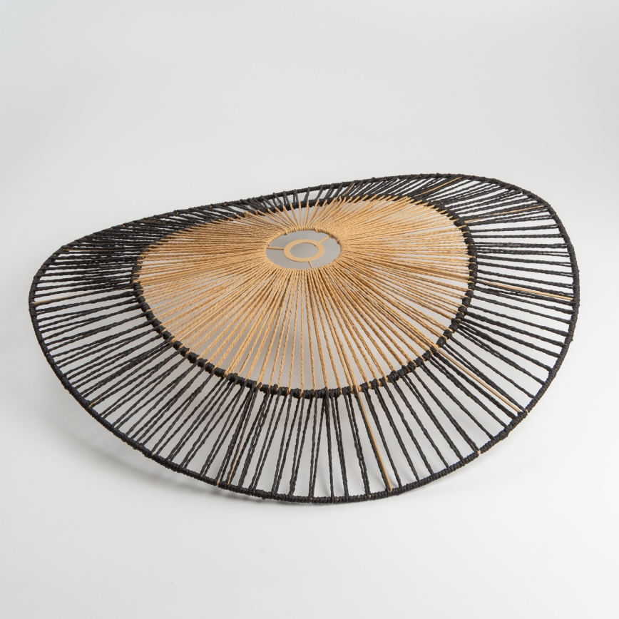 Brilagi - LED-Deckenleuchte CERIA BOHO 1xE27/40W/230V Ø 80 cm schwarz/braun