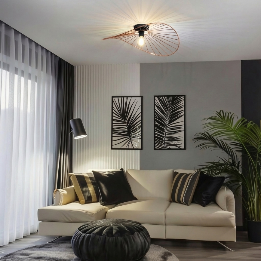 Brilagi - LED-Deckenleuchte CERIA WIRE 1xE27/40W/230V 60x80 cm Bronze