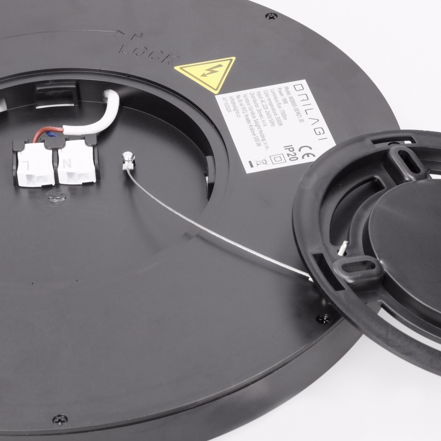 Brilagi - LED-Deckenleuchte ESTELA LED/18W/230V Ø 30 cm schwarz