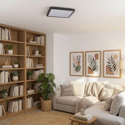 Brilagi - LED Deckenleuchte ESTELA SQUARE LED/24W/230V 31x31 cm schwarz