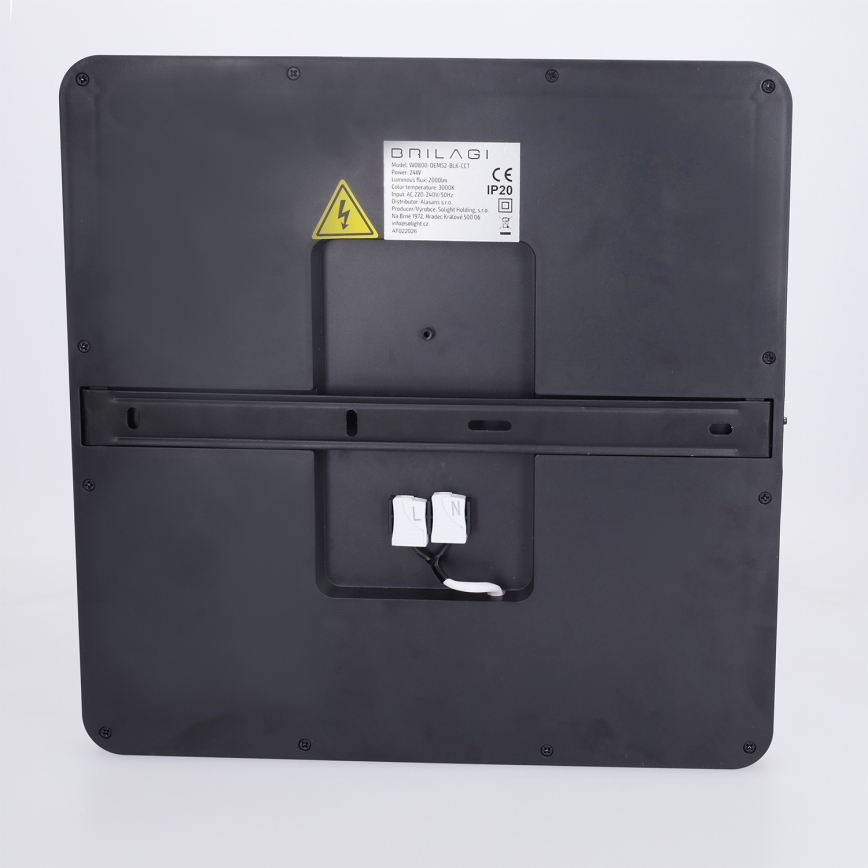 Brilagi - LED Deckenleuchte ESTELA SQUARE LED/24W/230V 31x31 cm schwarz