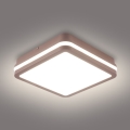 Brilagi - LED-Deckenleuchte für den Außenbereich BENE LED/18W/230V 21,5x21,5 cm braun IP54