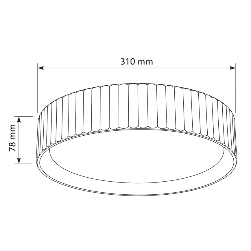 Brilagi - LED-Deckenleuchte LUCIA LED/24W/230V Ø 31 cm grau