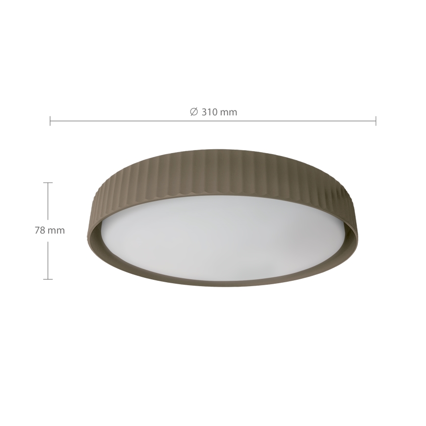 Brilagi - LED-Deckenleuchte LUCIA LED/24W/230V Ø 31 cm taupe
