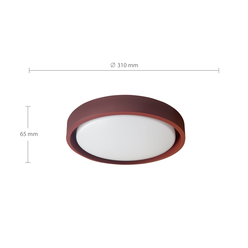 Brilagi - LED-Deckenleuchte MATTEO LED/24W/230V Ø 31 cm rot