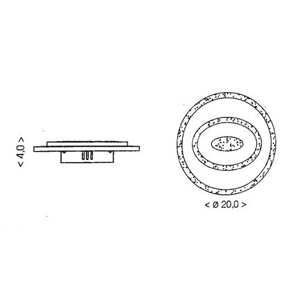 Brilagi - LED-Deckenleuchte MODERN MINI LED/26W/230V 3000/4000/6000K