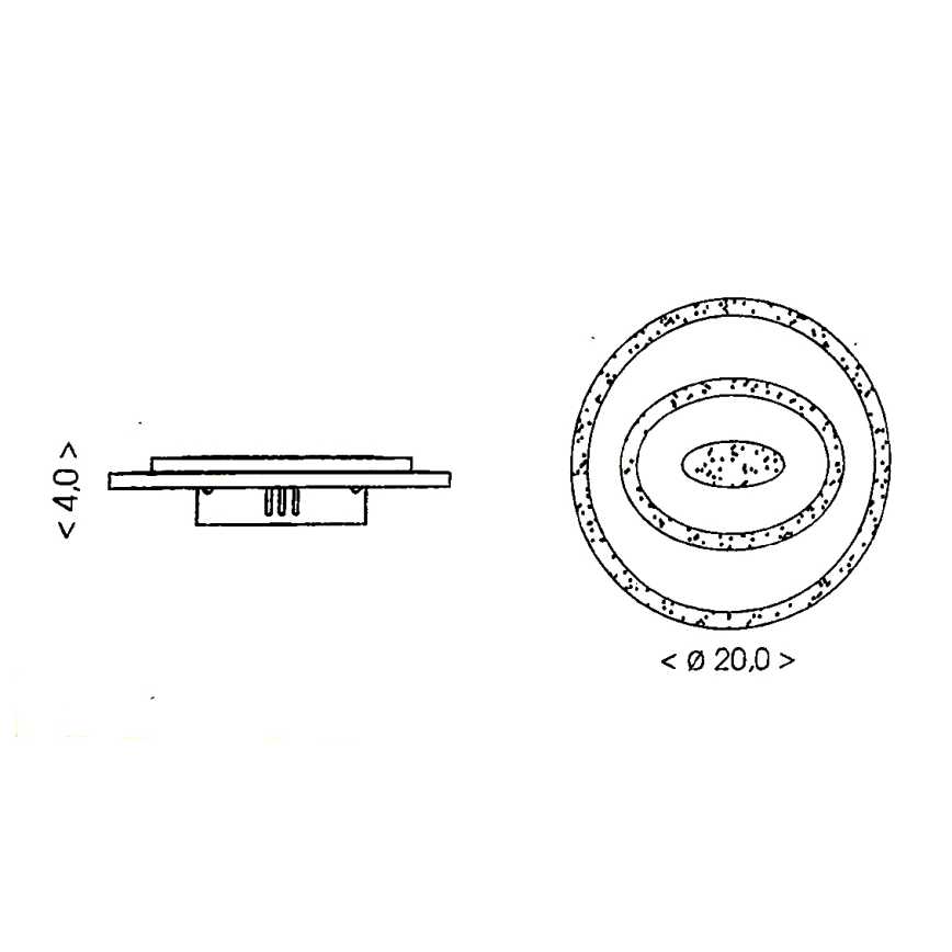 Brilagi - LED-Deckenleuchte MODERN MINI LED/26W/230V 3000/4000/6000K