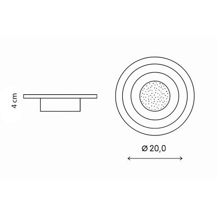 Brilagi - LED-Deckenleuchte MODERN MINI LED/29W/230V 3000/4000/6000K