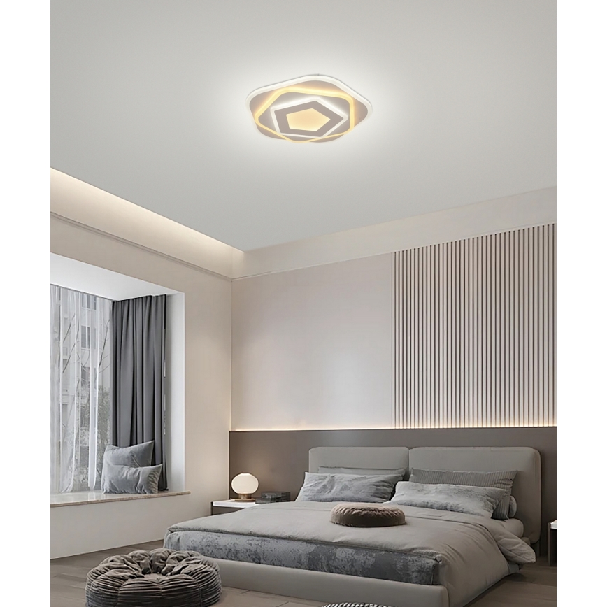Brilagi - Dimmbare Deckenleuchte MODERN MINI LED/53W/230V 3000-6000K Ø 30 cm + Fernbedienung