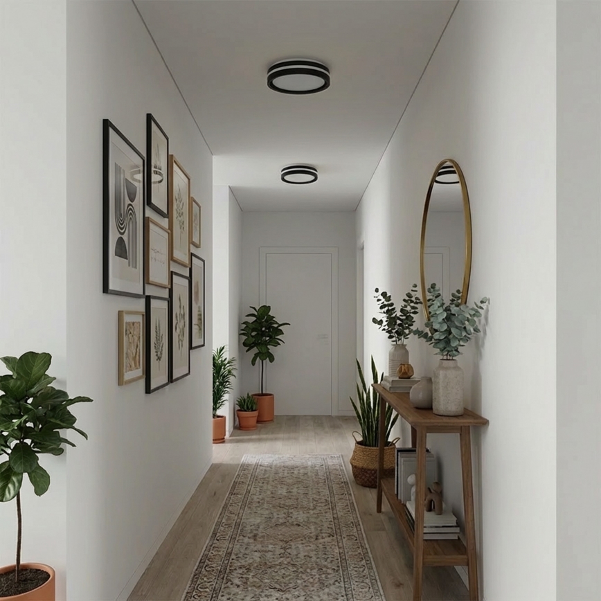 Brilagi - LED-Deckenleuchte NAOMI LED/24W/230V Ø 28,5 cm schwarz