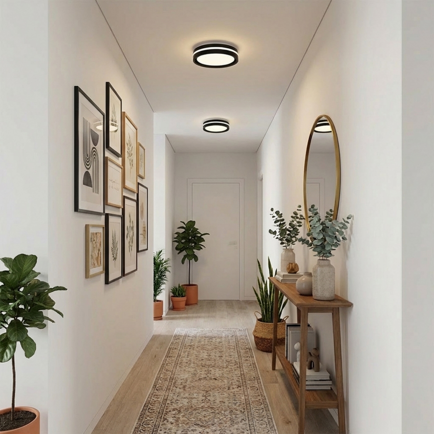 Brilagi - LED-Deckenleuchte NAOMI LED/24W/230V Ø 28,5 cm schwarz