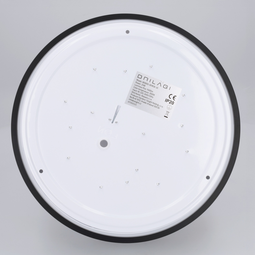 Brilagi - LED-Deckenleuchte NAOMI LED/24W/230V Ø 28,5 cm schwarz