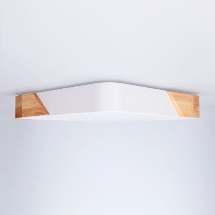 Brilagi - LED-Deckenleuchte PILANA LED/24W/230V Eiche/Weiß 32x32 cm