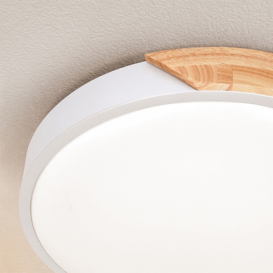 Brilagi - LED-Deckenleuchte PILANA LED/24W/230V Eiche/weiß Ø 30 cm