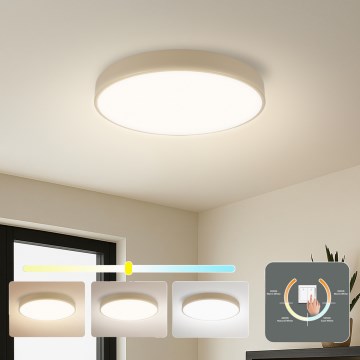 Brilagi - LED-Deckenleuchte POOL, 48 W, 230 V, 3000/4500/6000 K, Ø 40 cm, beige