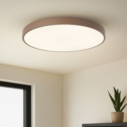 Brilagi - LED-Deckenleuchte POOL LED/100W/230V 3000/4000/6000K Ø 80 cm braun