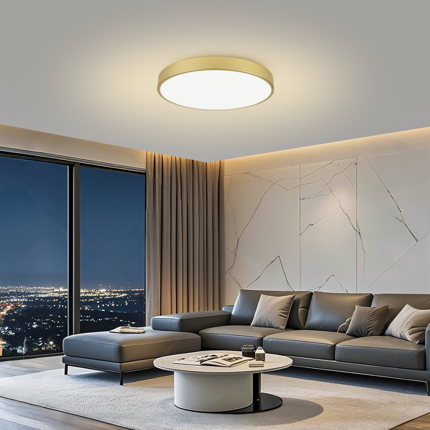 Brilagi - LED-Deckenleuchte POOL LED/100W/230V 3000/4000/6000K Ø 80 cm goldfarben