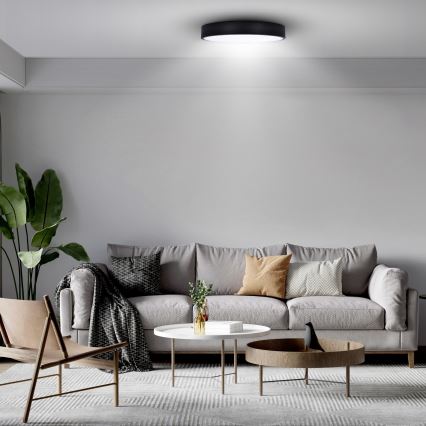 Brilagi - LED-Deckenleuchte POOL LED/36W/230V 3000/4500/6000K Ø 30 cm schwarz