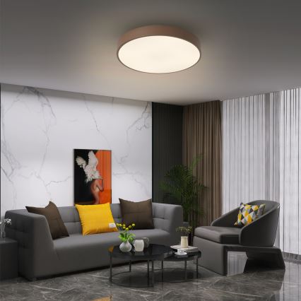 Brilagi - LED-Deckenleuchte POOL LED/48W/230V 3000/4000/6000K Ø 40 cm braun