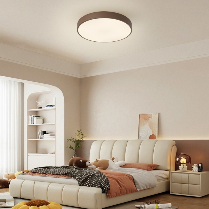 Brilagi - LED-Deckenleuchte POOL LED/48W/230V 3000/4000/6000K Ø 40 cm braun