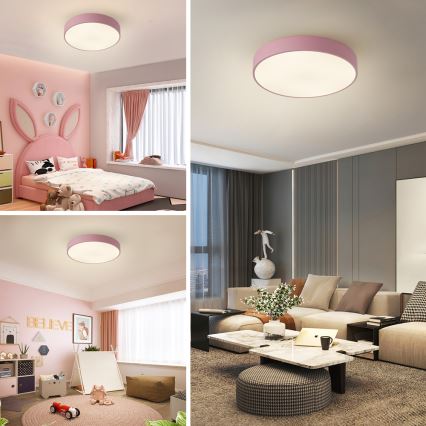 Brilagi - LED-Deckenleuchte POOL LED/48W/230V 3000/4000/6000K Ø 40 cm rosa