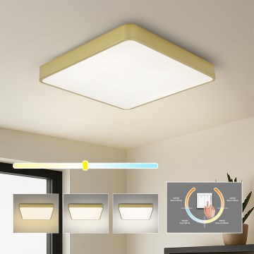 Brilagi - LED-Deckenleuchte POOL LED/48W/230V 3000/4000/6000K 50x50 cm goldfarben