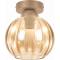 BRILAGI - LED-Deckenleuchte RETRO GLASS 1xE27/60W/230V Ø 18 cm beige/rauchbeige beige
