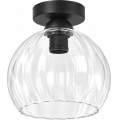 BRILAGI - LED-Deckenleuchte RETRO GLASS 1xE27/60W/230V Ø 25 cm schwarz/klar