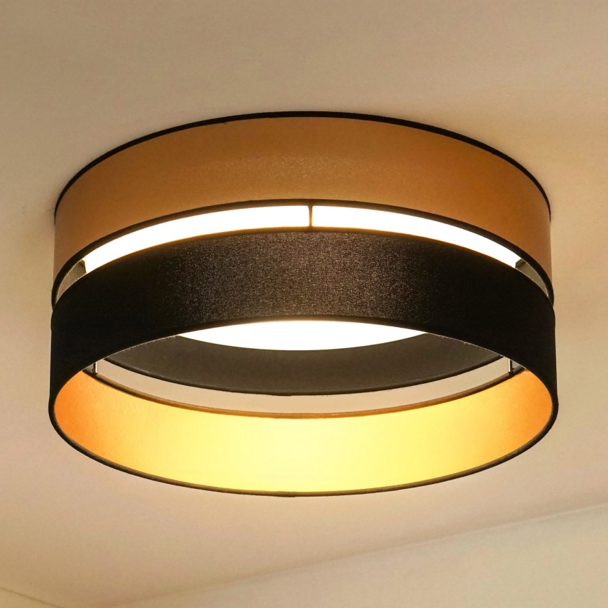 Brilagi - LED-Deckenleuchte ROYAL LED/24W/230V d 45 cm schwarz/golden