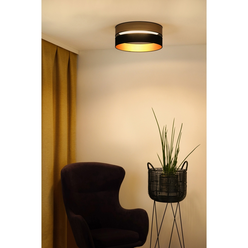 Brilagi - LED-Deckenleuchte ROYAL LED/24W/230V d 45 cm schwarz/golden