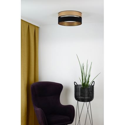 Brilagi - LED-Deckenleuchte ROYAL LED/24W/230V d 45 cm schwarz/golden