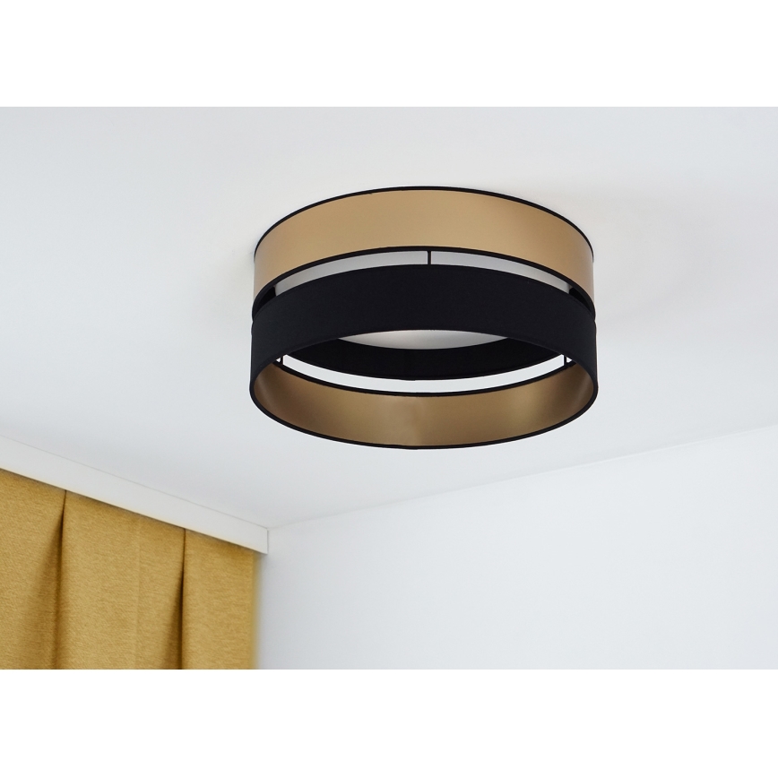 Brilagi - LED-Deckenleuchte ROYAL LED/24W/230V d 45 cm schwarz/golden
