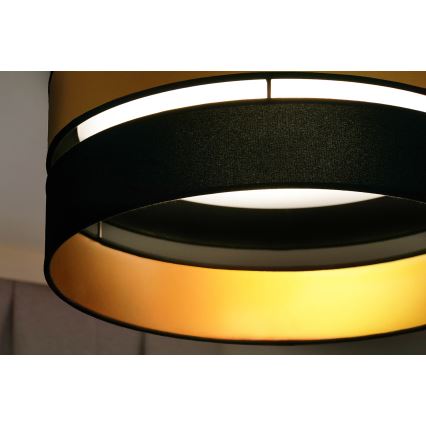 Brilagi - LED-Deckenleuchte ROYAL LED/24W/230V d 45 cm schwarz/golden