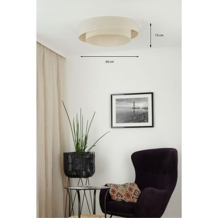 Brilagi - LED-Deckenleuchte SHINE LED/26W/230V d 60 cm cremefarben