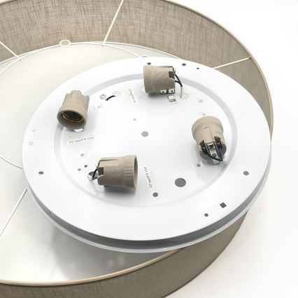 Brilagi - LED-Deckenleuchte SIRIJA 4xE27/15W/230V Ø 60 cm beige