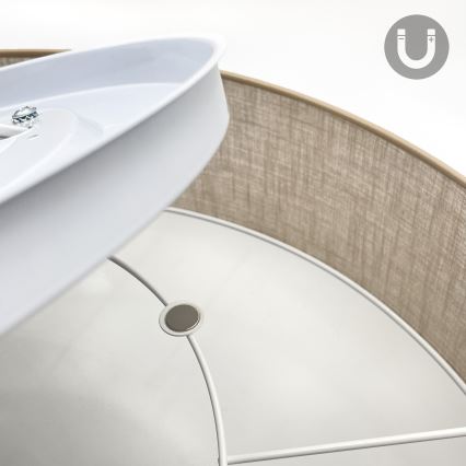 Brilagi - LED-Deckenleuchte SIRIJA 6xE27/15W/230V Ø 80 cm beige