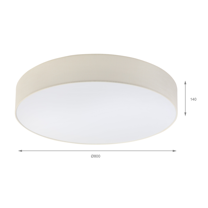 Brilagi - LED-Deckenleuchte SIRIJA 6xE27/15W/230V Ø 80 cm cremefarben