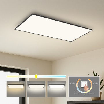 Brilagi - LED Deckenleuchte SLIMFRAME LED/80W/230V 120x60 cm 3000/4000/6000K schwarz