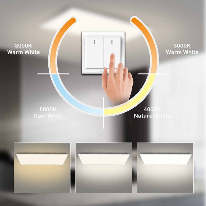 Brilagi - LED Deckenleuchte SLIMFRAME LED/80W/230V 120x60 cm 3000/4000/6000K weiß